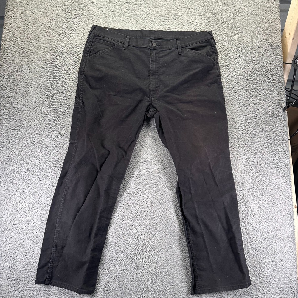 Levi's 545 Pant Mens 42x32 Black Cotton Khakis Straight Workwear Utility Stretch